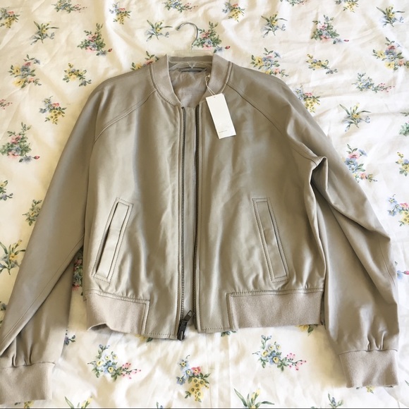Vince Other - Vince Gray Leather Jacket